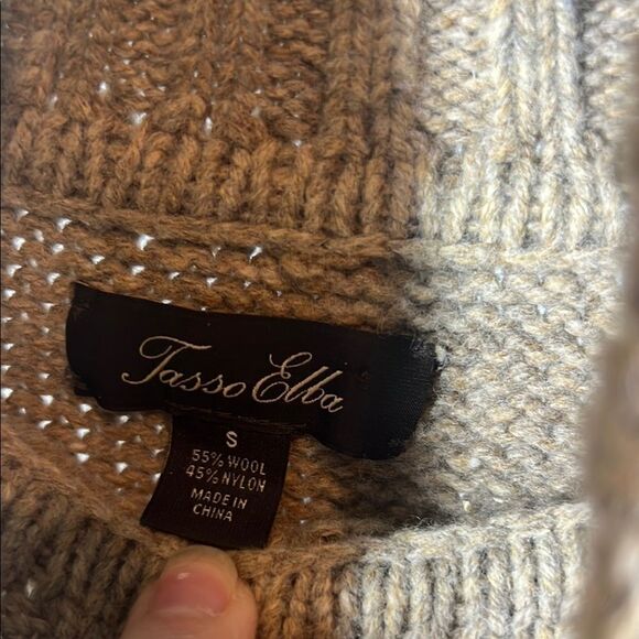 Tasso Elba Colorblock Turtleneck Sweater - Picture 5 of 6